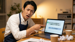 AIが出してきたフランクすぎる文章にツッコミを入れる店長「フランクすぎるて！」